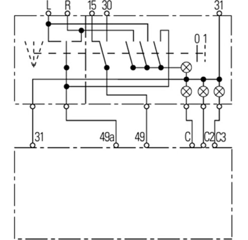 Hella Blinkerschalter mit Warnblinker, Blinkgeber, Blinker ...
