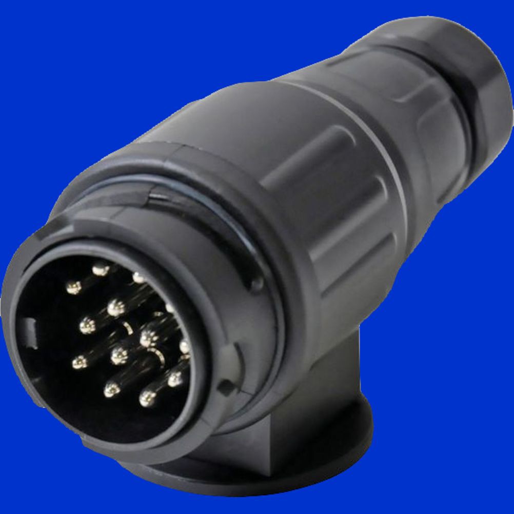 12V Stecker, 13-polig, schlagfest und stoßfest, Kunststoff, mit ...